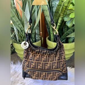FENDI Zucchino Hobo Bag